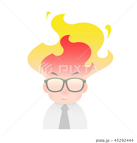 Illustration of an angry businessman 45292444