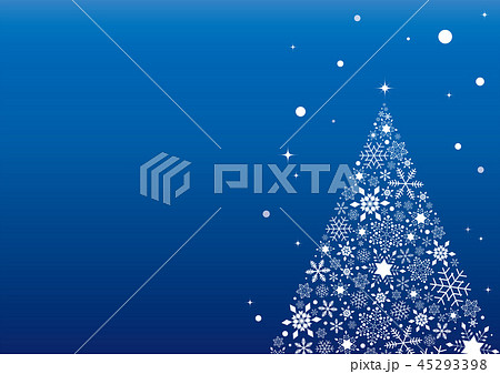 雪の結晶 クリスマスツリー 冬 雪の結晶 クリスマスツリー 冬 45293398