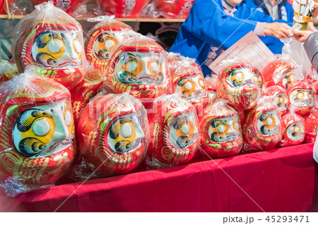 縁日のだるま市　お祭りイメージ 45293471