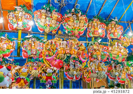 神奈川県横浜市　酉の市　熊手　祭りイメージ 45293872