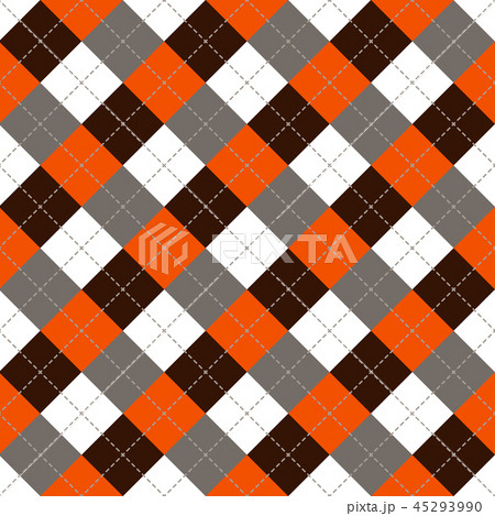 Seamless argyle plaid blue pattern. Diamond check 45293990
