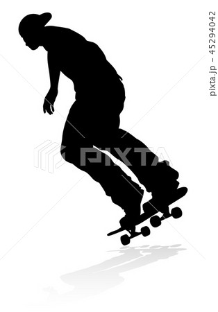 Skater Skateboarder Silhouette Skater Skateboarder Silhouette 45294042