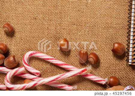Christmas decoration background, new year theme. 45297456