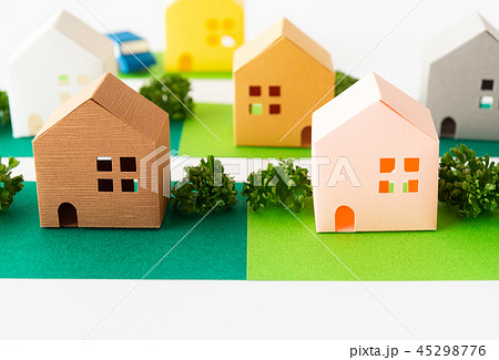 隣家との境界　境界線　土地　不動産 45298776