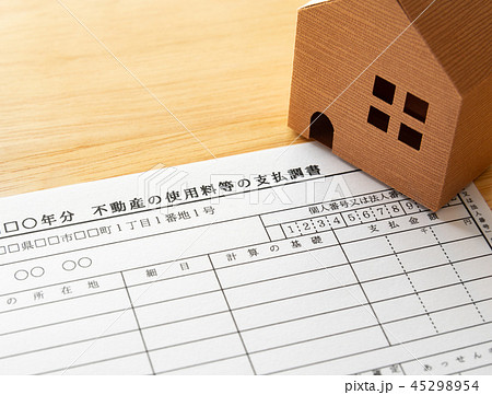 不動産の使用料等の支払調書イメージ　所得　源泉徴収税額　不動産 45298954