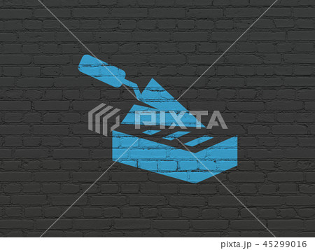 Building construction concept: Brick Wall on wall background 45299016