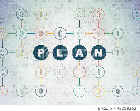 Business concept: Plan on Digital Data Paper background 45299262