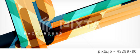 Abstract colorful lines, modern geometric background design 45299780