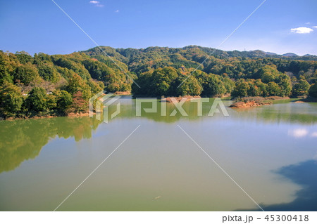 緑水湖_鳥取県日南町_ダム湖 緑水湖_鳥取県日南町_ダム湖 45300418