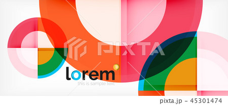 Circle abstract background, geometric modern design template Circle abstract background, geometric modern design template 45301474