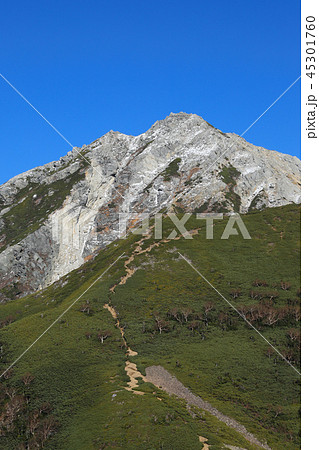 名峰　初冠雪の甲斐駒ヶ岳 45301760