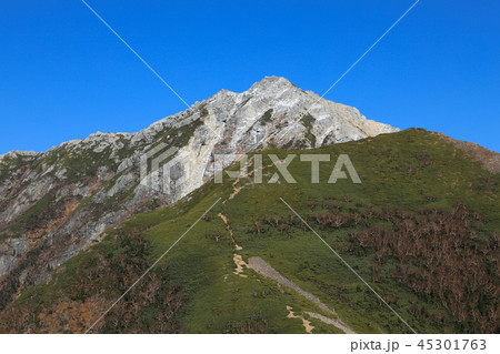名峰　初冠雪の甲斐駒ヶ岳 45301763