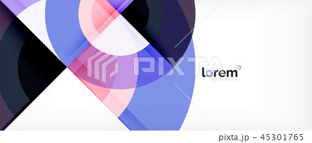 Circle abstract background, geometric modern design template 45301765