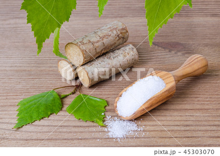 sugar substitute xylitol, scoop with birch sugar, liefs and wood sugar substitute xylitol, scoop with birch sugar, liefs and wood 45303070