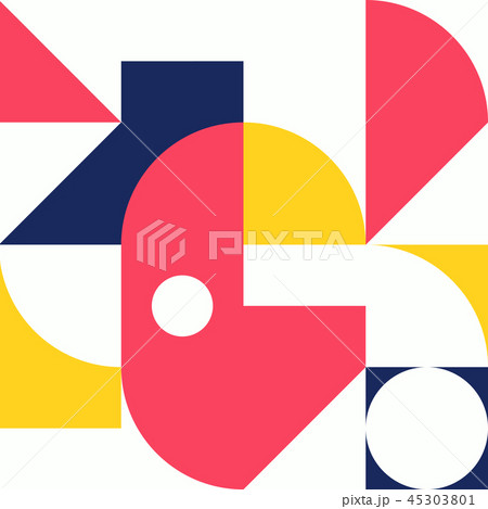 Minimalist background seamless pattern with simple shape 45303801