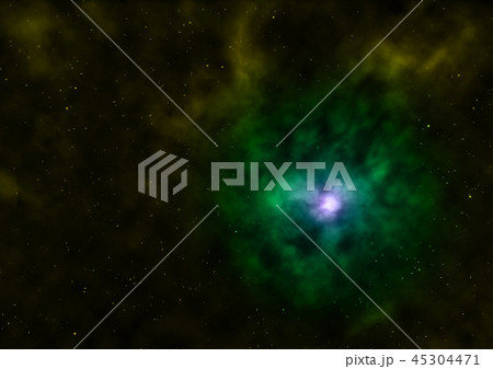 Being shone nebula. 3D rendering 45304471