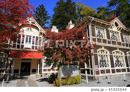 10月　軽井沢40旧三笠ﾎﾃﾙの紅葉 45305044
