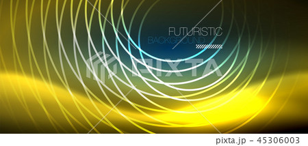 Neon glowing circles background Neon glowing circles background 45306003