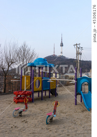 playground with n seoul tower playground with n seoul tower 45306176