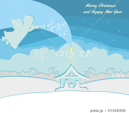 Christmas religious nativity scene 45306906