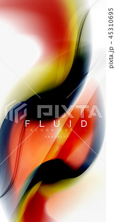 Fluid flowing wave abstract background Fluid flowing wave abstract background 45310695