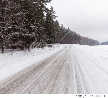 Road in winter Road in winter 45311361