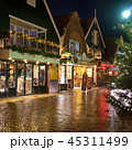 Downtown of Volendam in the Christmas night 45311499