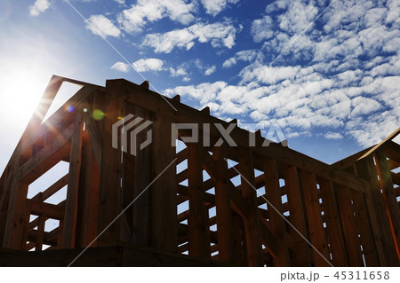 construction of a new frame house construction of a new frame house 45311658