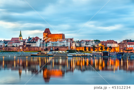 Skyline of Torun old town in Poland Skyline of Torun old town in Poland 45312234