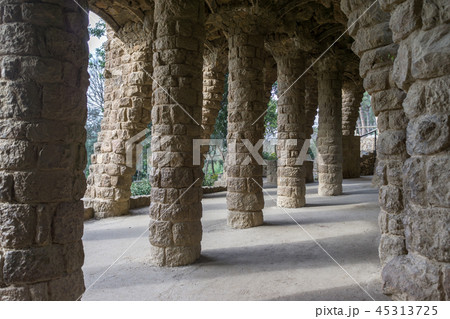 park guell columns and viaducts 45313725