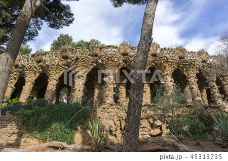 park guell columns and viaducts park guell columns and viaducts 45313735