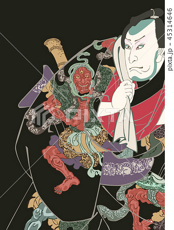 歌舞伎　達男氣性競 金神長五郎 45314646