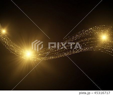 Golden glitter dust abstract background 45316717
