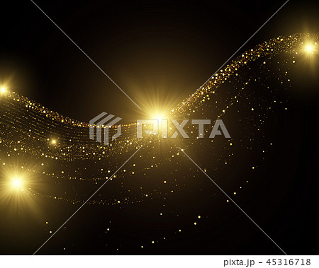 Golden glitter dust abstract background Golden glitter dust abstract background 45316718