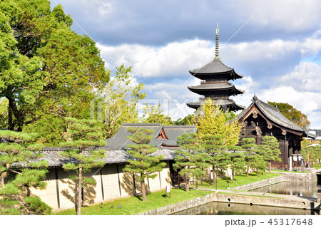東寺　五重塔 45317648