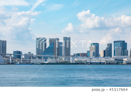 (東京都-都市風景)豊洲から見るウォーターフロント風景２ 45317664