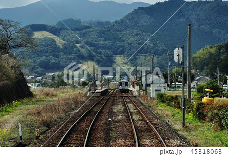 斗賀野駅に停車中の土讃線普通列車（1000形） 45318063
