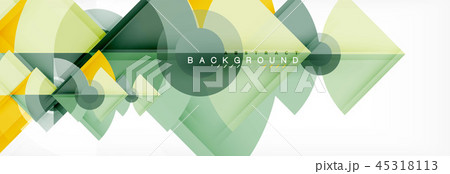 Triangles and circle geometric background Triangles and circle geometric background 45318113