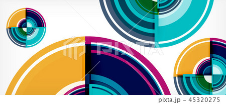Circle abstract background, geometric modern design template 45320275
