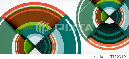 Circle abstract background, geometric modern design template 45320310