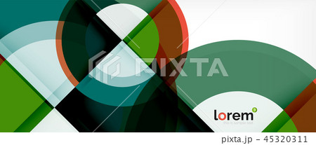 Circle abstract background, geometric modern design template 45320311