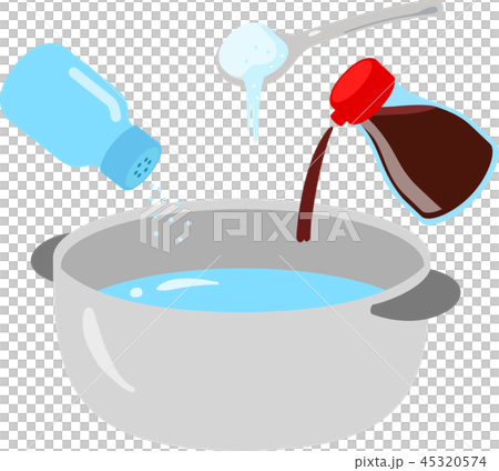 鍋に入れられる調味料 45320574