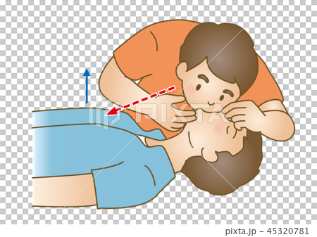 急救圖87：緊急復甦，人工呼吸 45320781