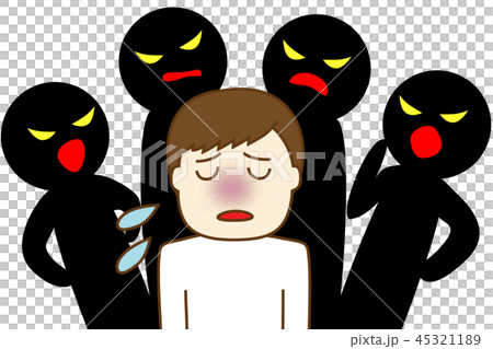 集団に責められる夫 45321189