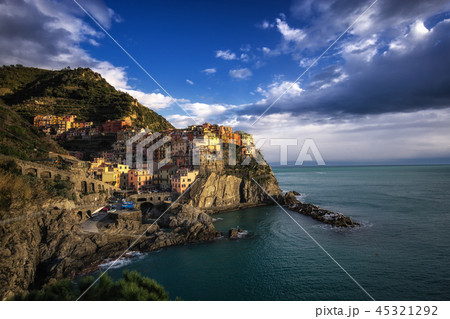 Manarola at sunset Manarola at sunset 45321292