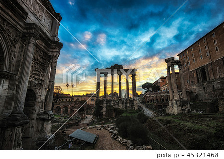 Roman Forum at Sunset 45321468