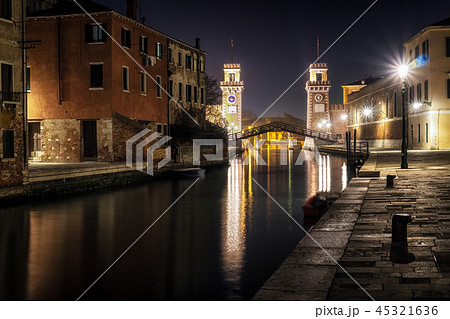 Venice Arsenal at night 45321636