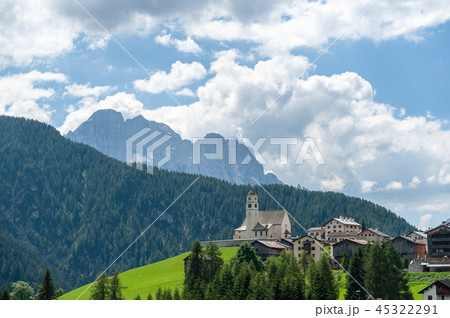 Mountain Scene in the Italian Dolomites Mountain Scene in the Italian Dolomites 45322291