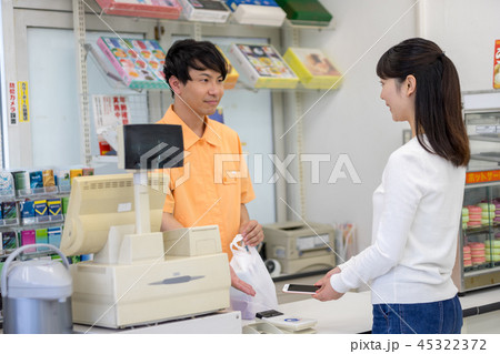 店員　お客さん　イメージ 45322372