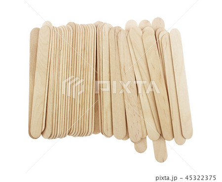 Ice cream sticks is on white background 45322375